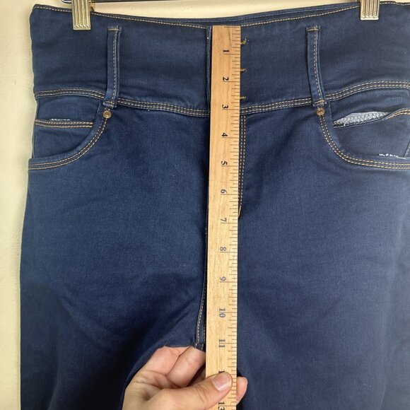 Push Up Stretch flared Leg Womens Jeans Colombian Reduce Abdomen Butt Lifting - Picture 5 of 12